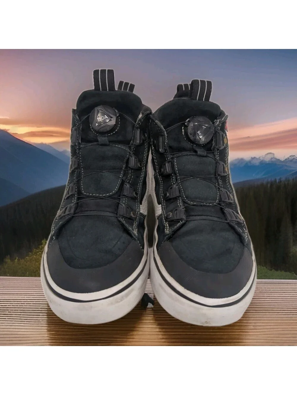Vans Ultrarange Exo Hi MTE 1 Shoes Boots Mens 6 Women 7.5 38 Black Gum Primaloft